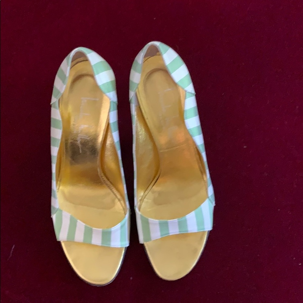 Nicole Miller peep toe heels